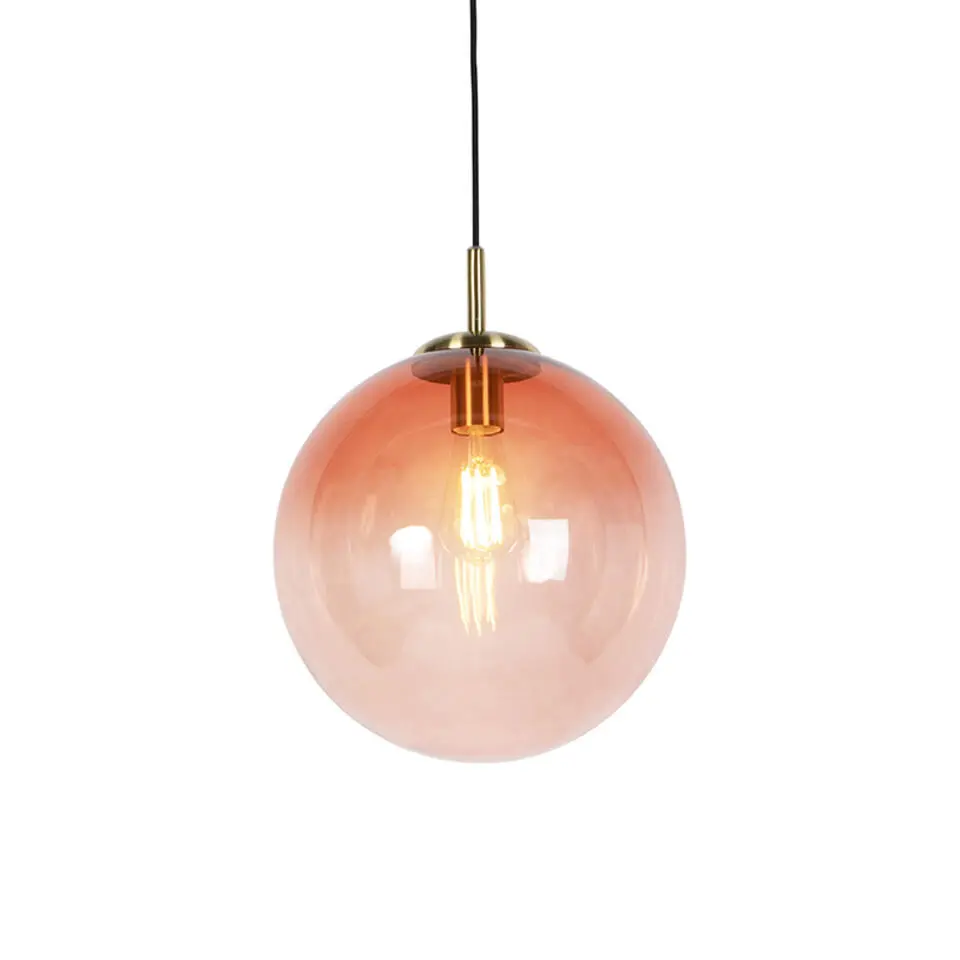 Qazqa hanglampen pallon roze e27