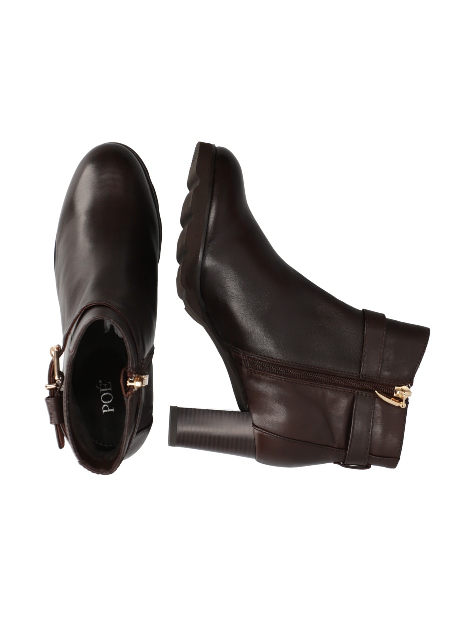Glattleder Stiefelette