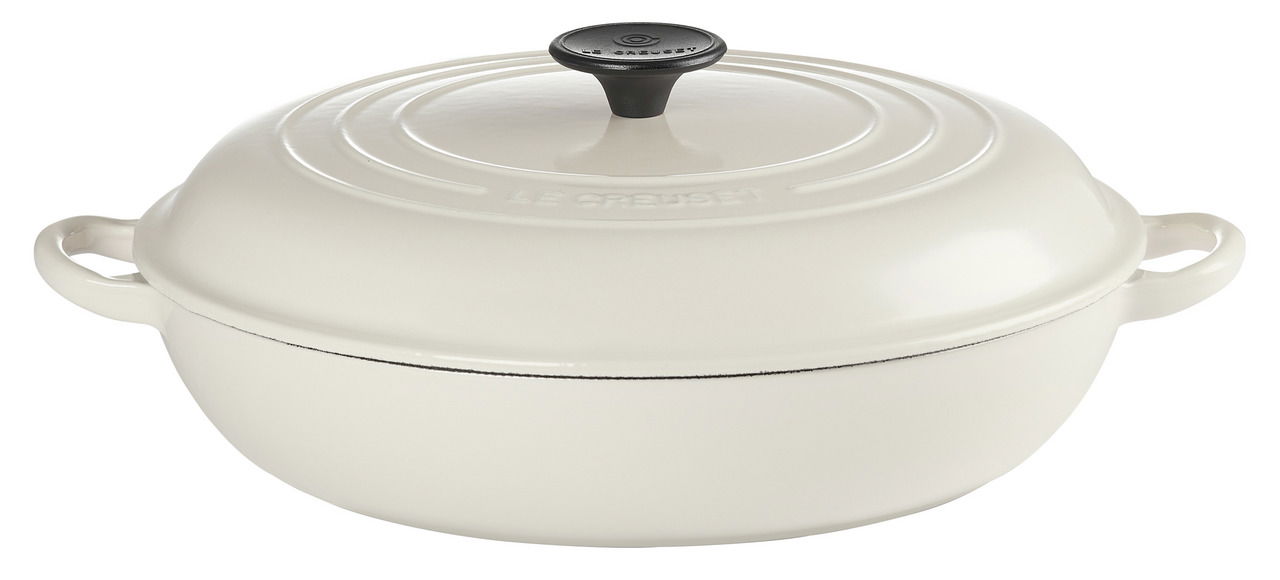 LE CREUSET Gourmet-Profitopf 30cm Creme TRADITION