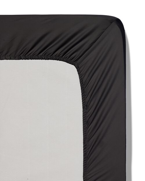 drap-housse satin 140x200 gris foncé