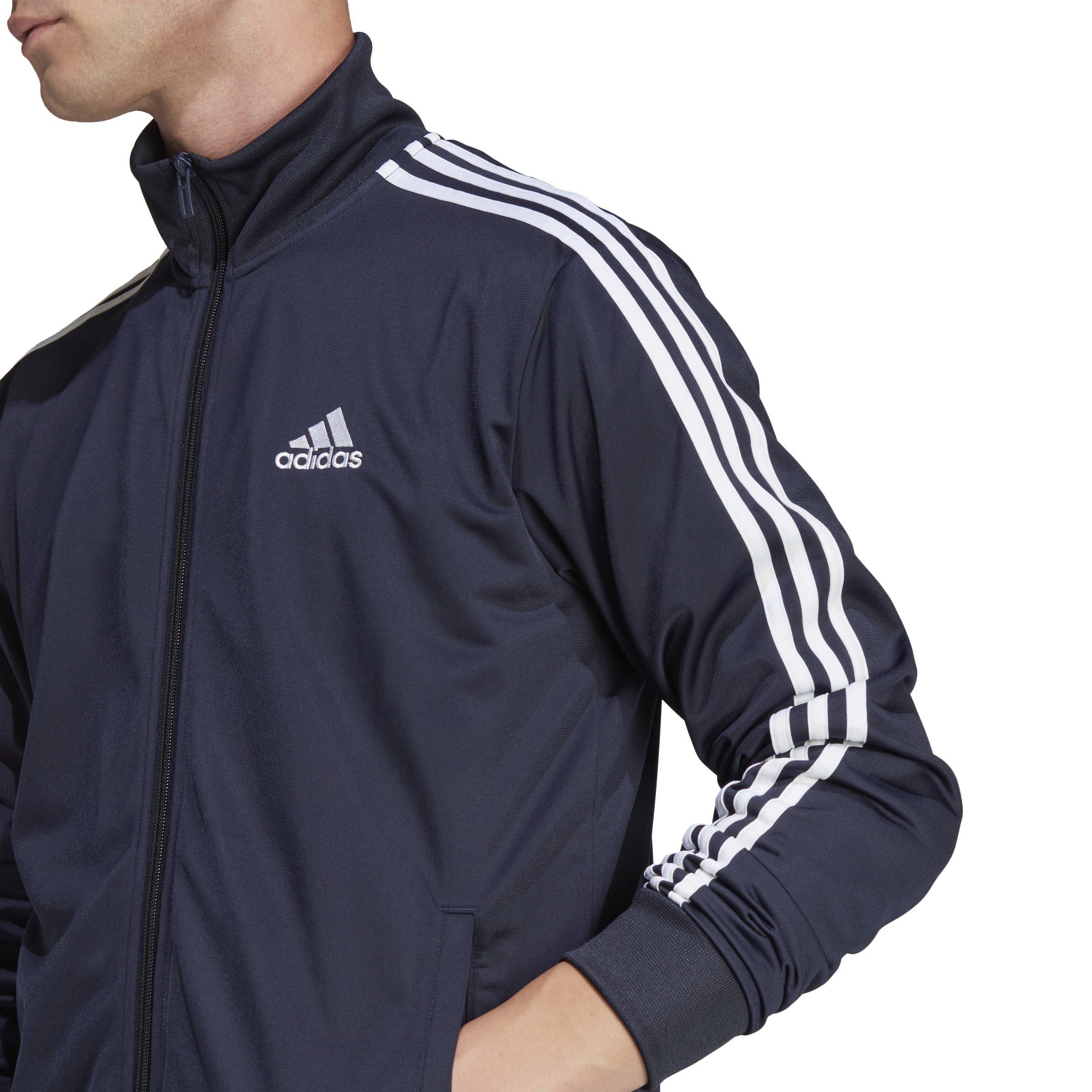 adidas Basic 3 Stripes Tricot Tracksuit Mens