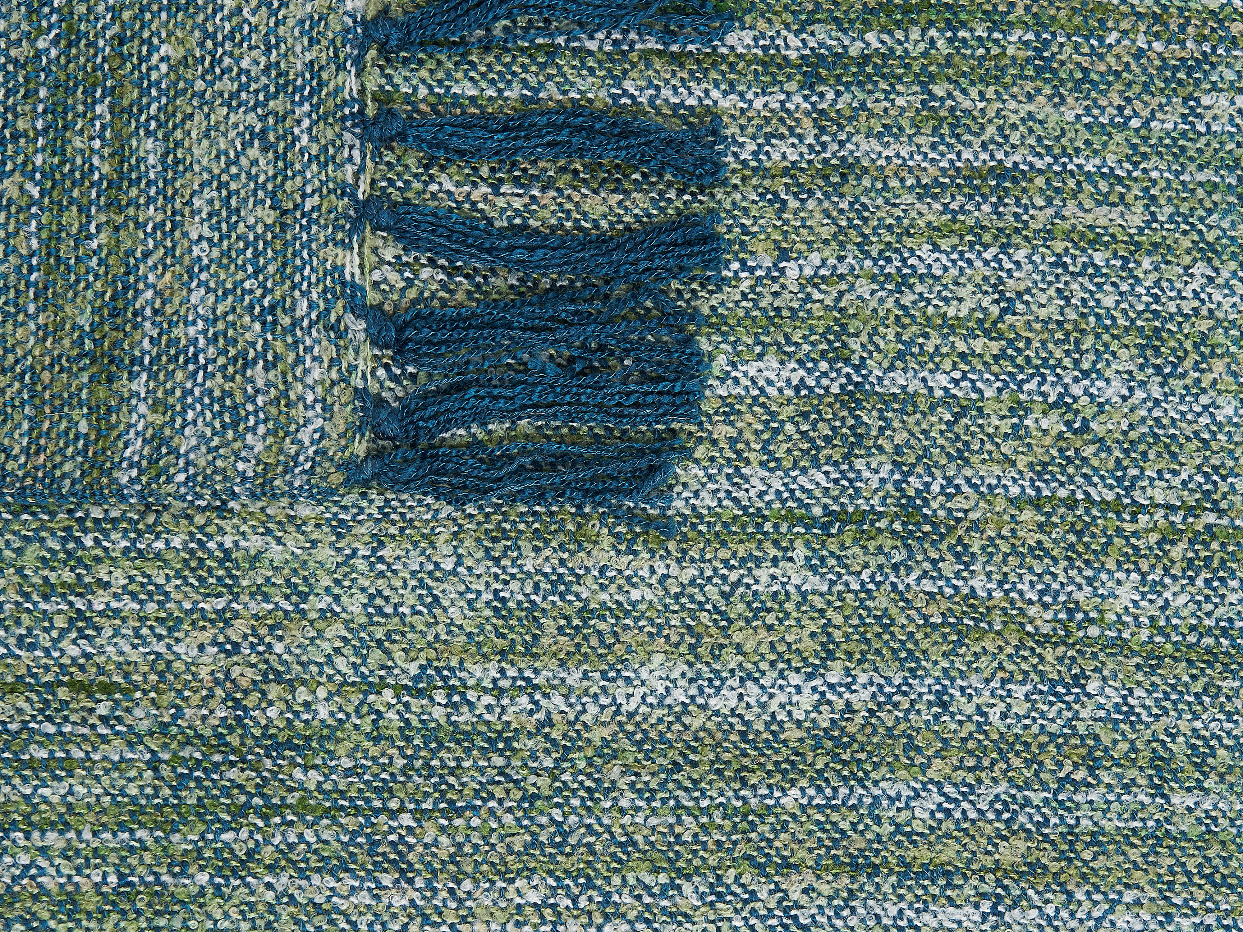 Plaid PAIRE Stof 130 x 170 cm Groenblauw