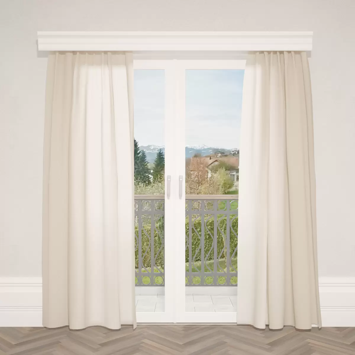 Nachtvorhang Satin Beige