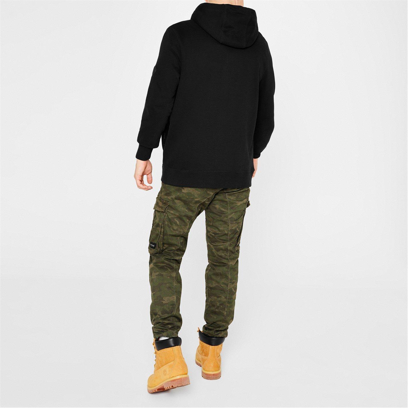 Firetrap Mens Brunel Full Zip Fleece Hoodie