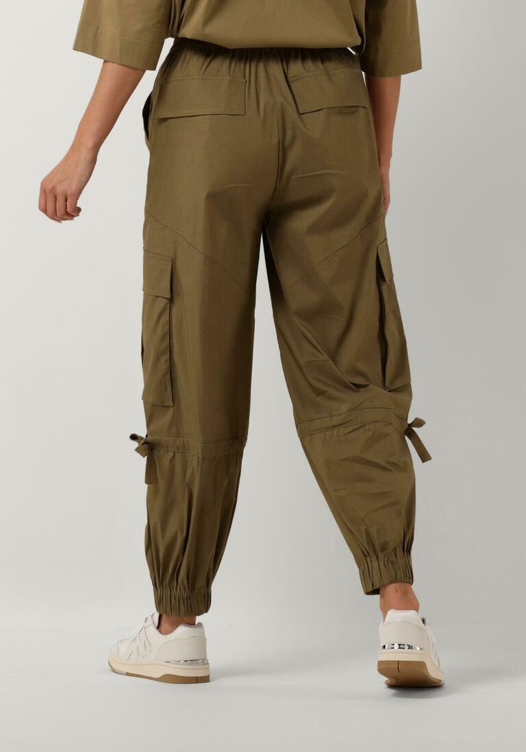 SEMICOUTURE olijf semicouture cargobroeken s4sk16 trousers