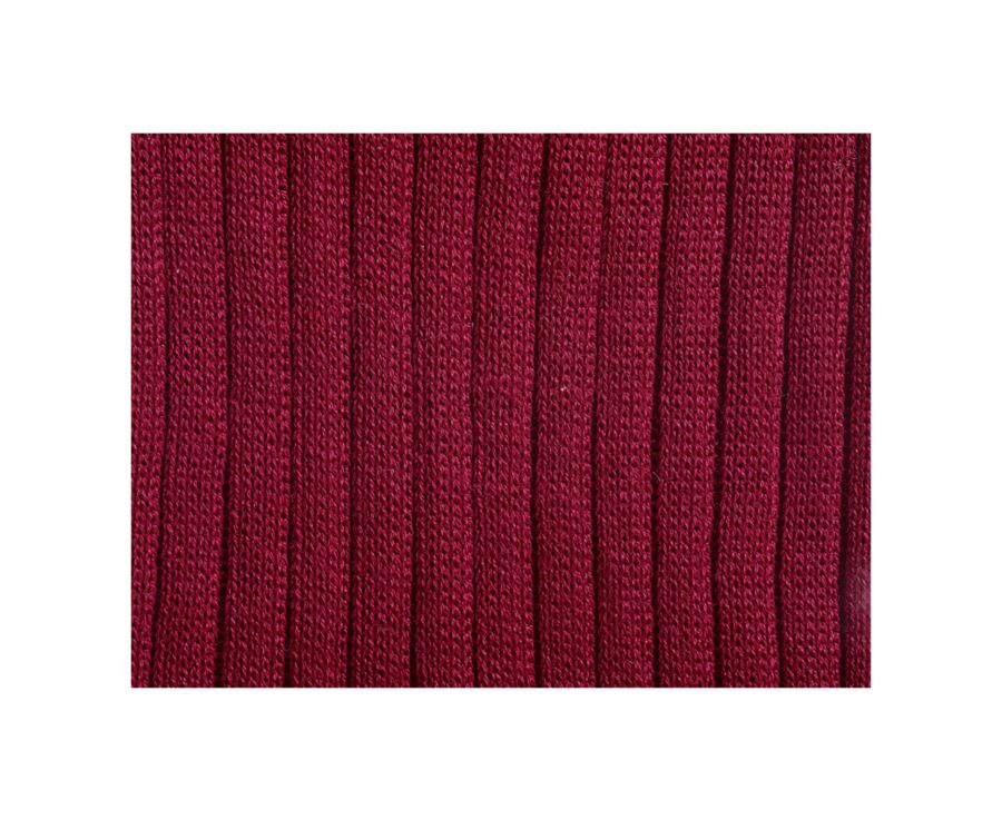 Chaussettes ville homme fil d’Écosse Rouge Cerise