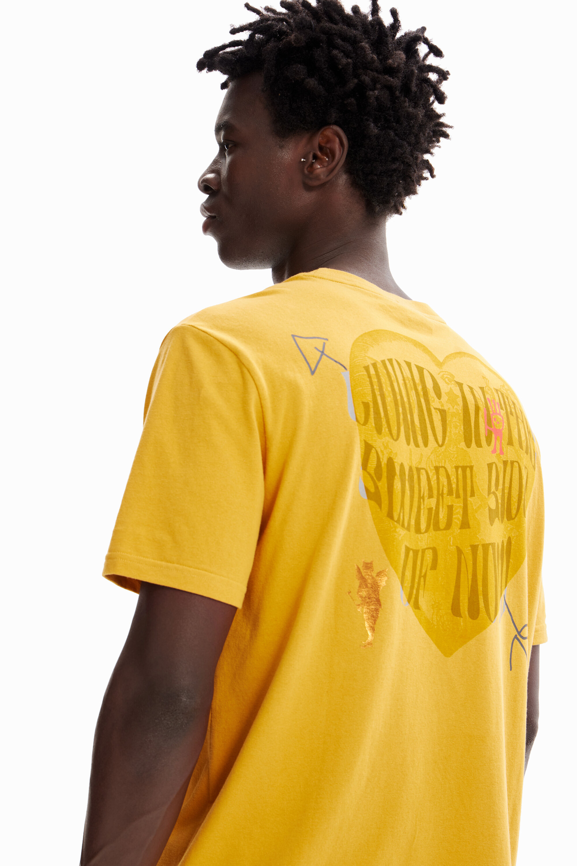 T-shirt toile d'araignée cœur
