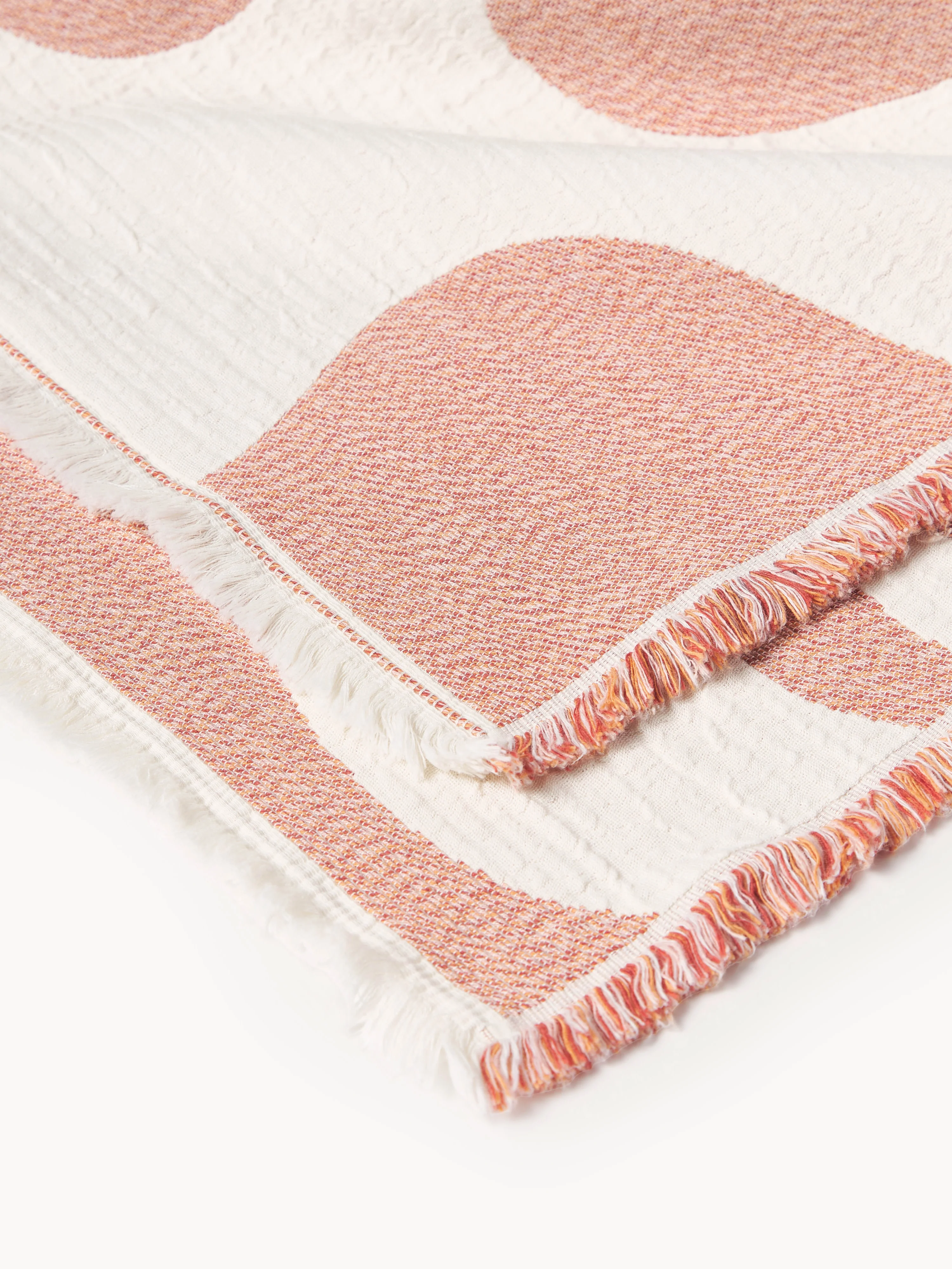 Jacquard plaid Rui met franjes