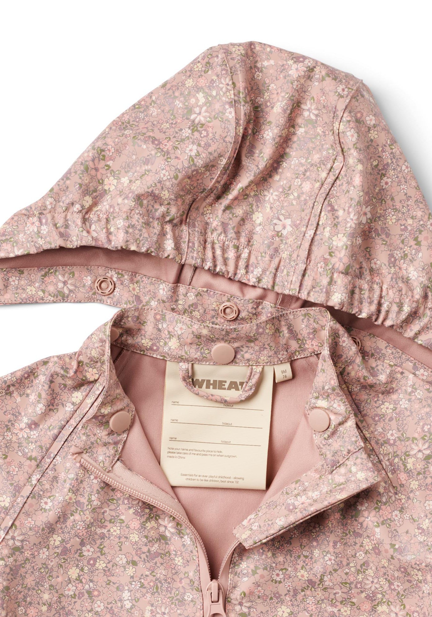 WHEAT Regenjacke »Chardy« mit Kapuze im wunderschönen Blümchen-Alloverprint und mit reflektierenden Drucken