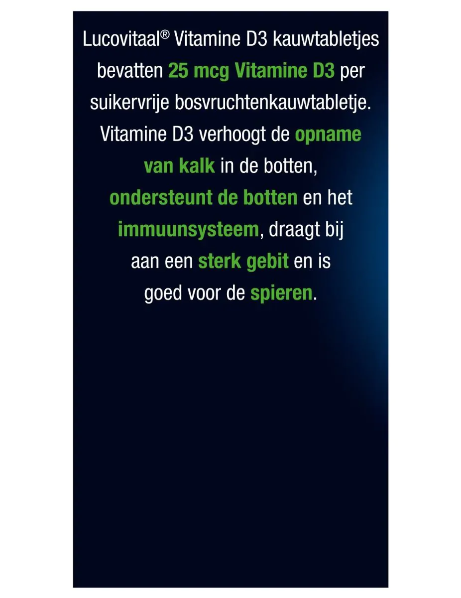Vitamine D3 25 mcg (1000IE) 90 kauwtabletten