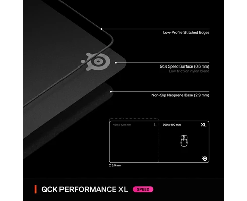 SteelSeries QcK Performance XL - Speed