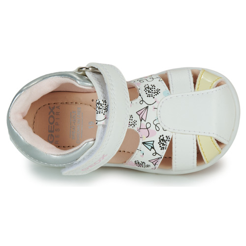 Geox - B ELTHAN GIRL - Blanc / Rose / Jaune