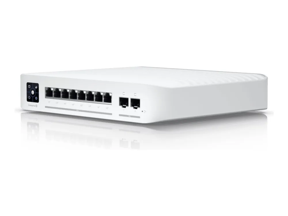 Ubiquiti UniFi Switch Pro 8 PoE - Switch - L3 - Administreret - 2 x 10/100/1000 (PoE  )   2 x 10Gb Ethernet SFP    6 x 10/100/1000 (PoE ) - væg-monterbar - PoE   (120 W)