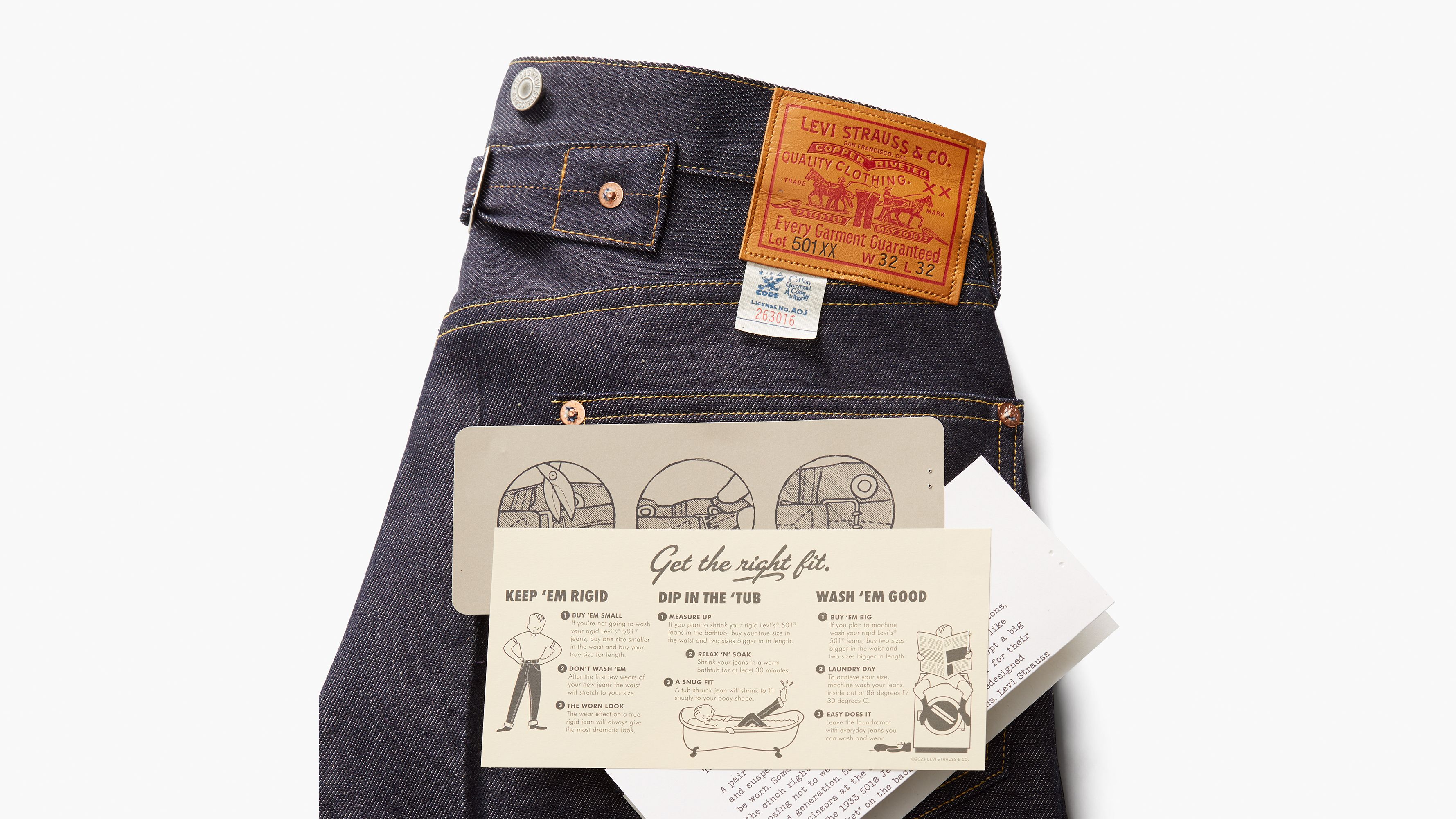 Levi's® Made In Japan jean 501® 1933 - 1933 - Bleu