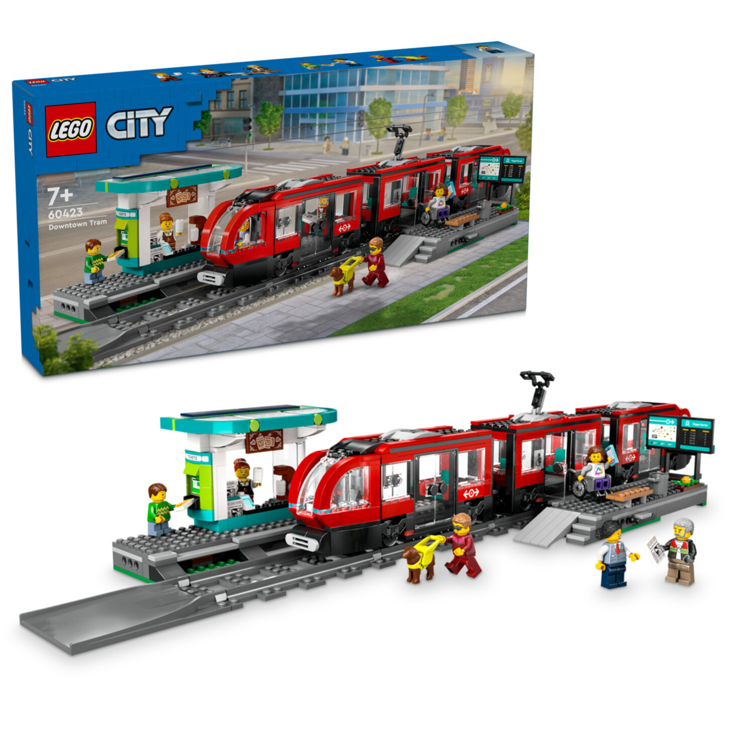LEGO® City 60423 Strassenbahn mit Halt