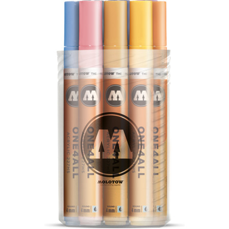 Molotow One4All 227HS 4 mm Pastel-Kit 12er-Box by MolotowAcrylmarker - 4 mm