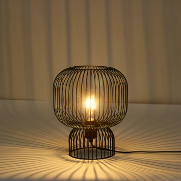 KARWEI tafellamp Mace zwart ø26x30cm