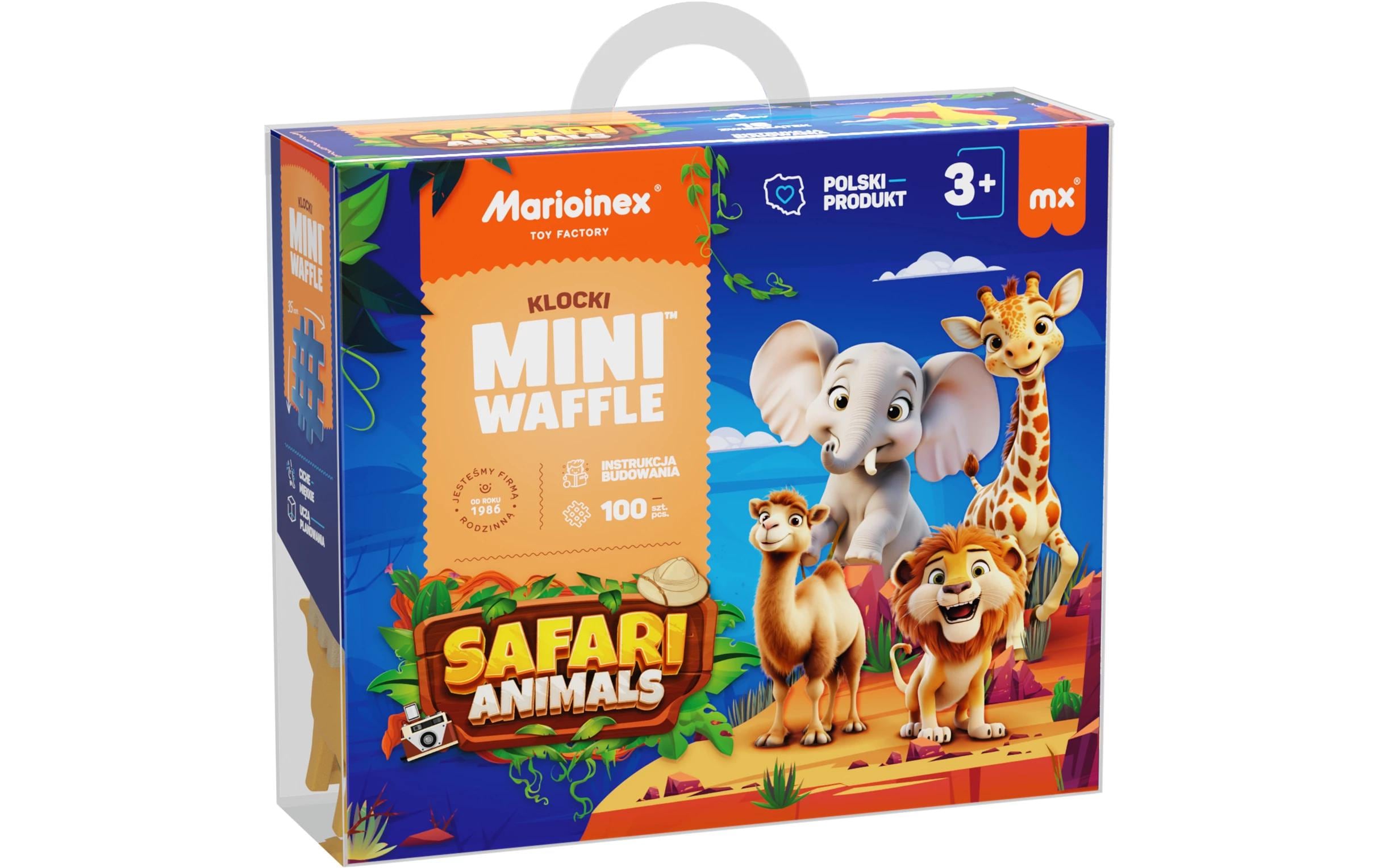 Baukasten Marioinex Mini Waffle Tier Safari - 100 TeileKonstruktionsspielzeug