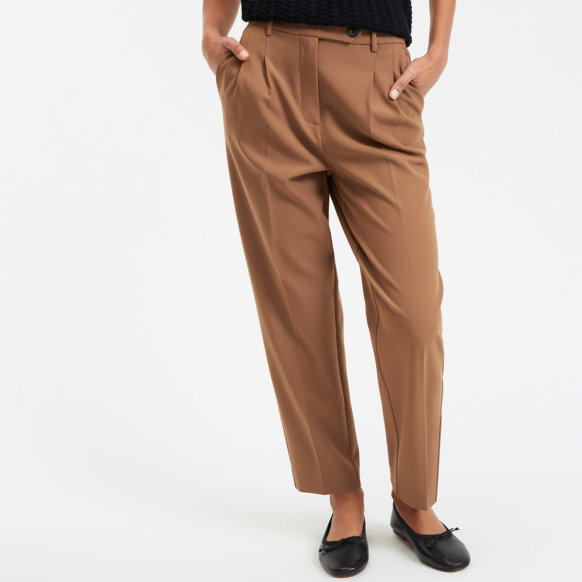 COLEÇÕES LA REDOUTE<br>Calças 7/8 com pregas