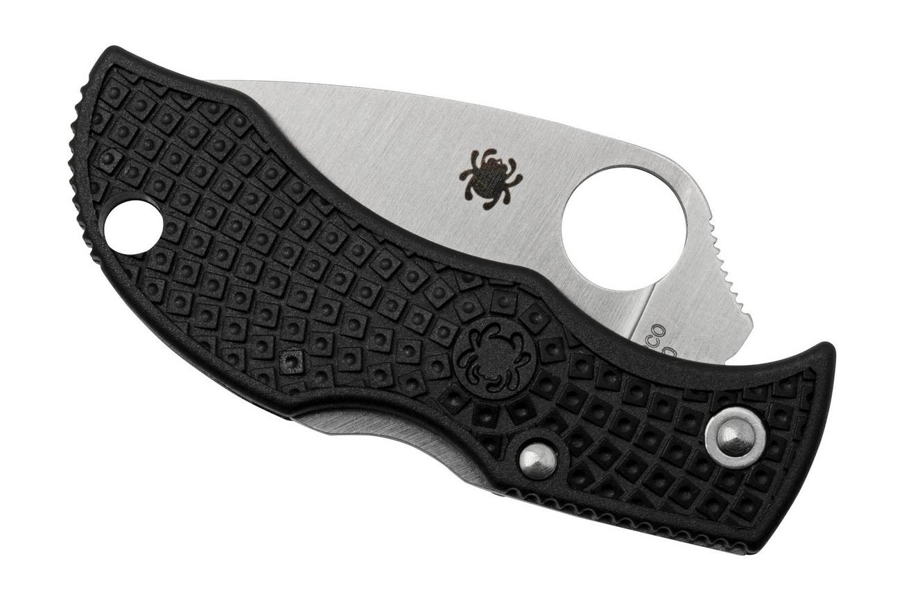Spyderco Manbug MBKLFP Leafshape VG-10, Black FRN, zakmes