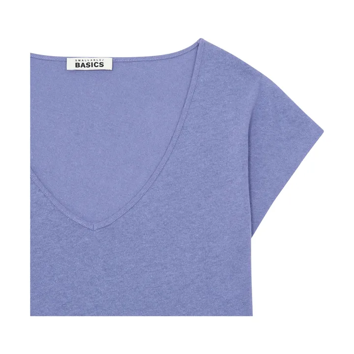 SMALLABLE BASICS T Shirt Femme Manche Courte  | Vintage blue denim