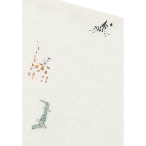 Lot de 3 langes en gaze de coton small 70x70cm Jungle jambo - Multicolor - JOLLEIN