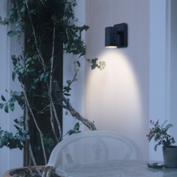 GAMMA buitenlamp Edmonton zwart met dag- nachtsensor