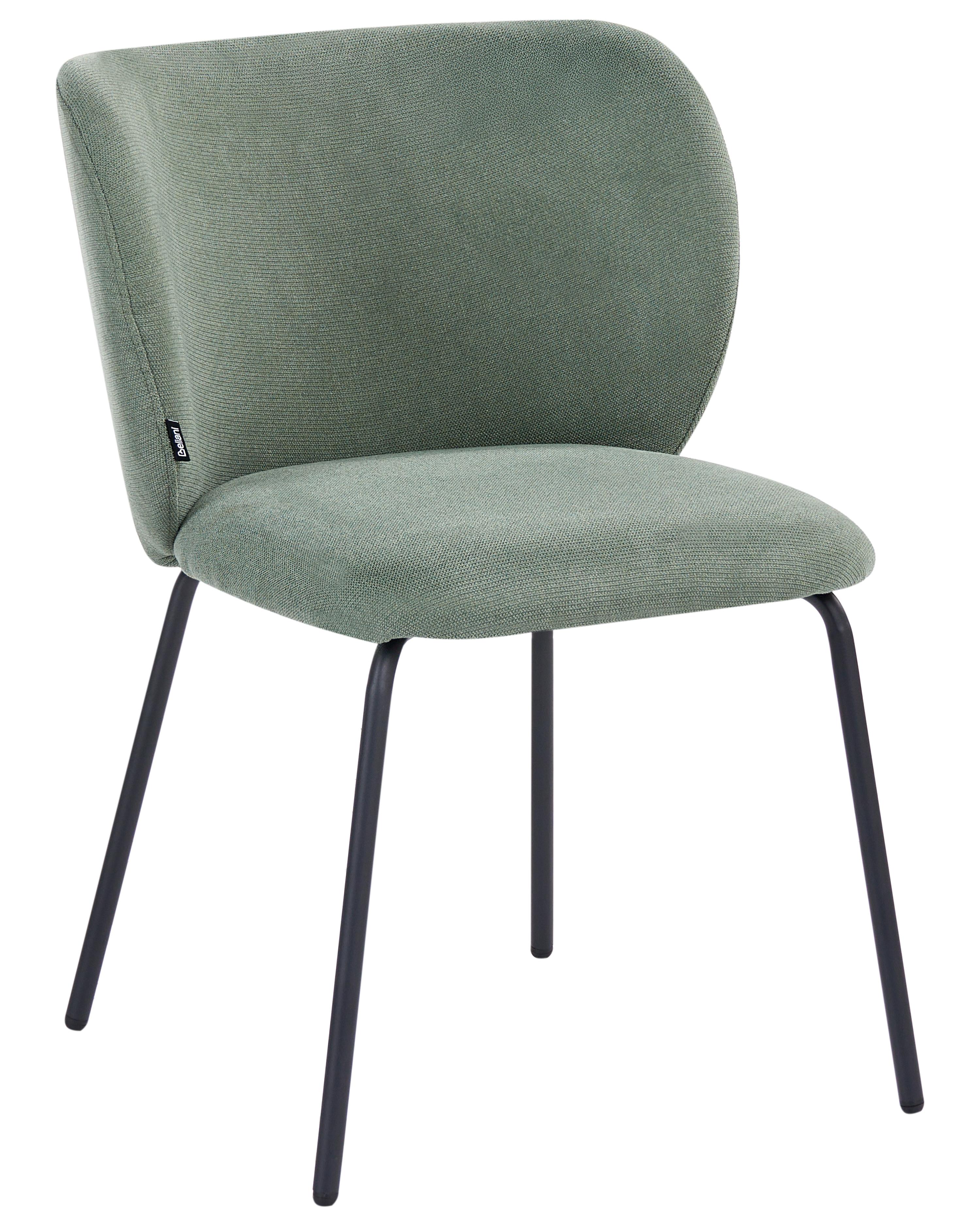 Set van 2 eetkamerstoelen CALERA Stof Lichtgroen