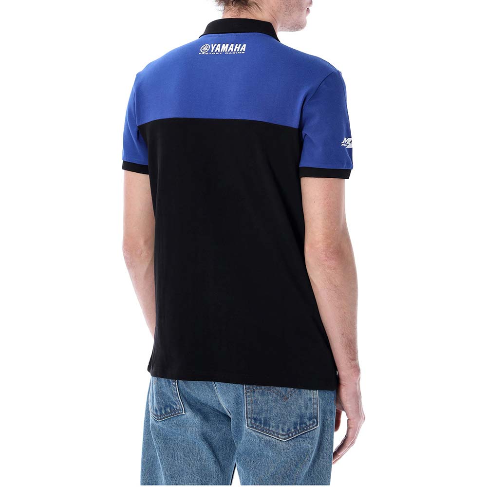 Fabio Quartararo - Polo Dual FQ20 Yamaha Orizontal Cut Noir / Bleu