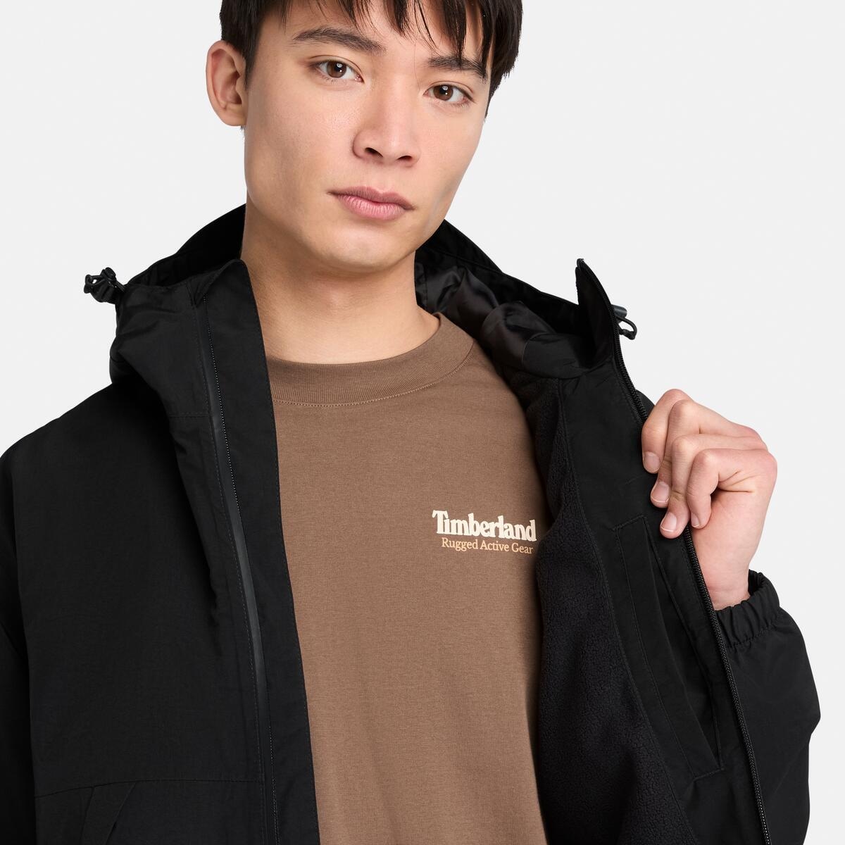 Timberland Funktionsparka »WINNICK Waterproof Fleece Lined Par« 1 Stk. tlg. mit Kapuze