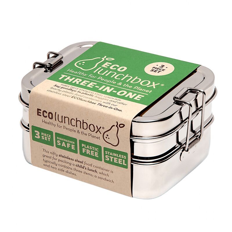 ECO Lunchbox - Silber / B: 14.0 cm x T: 10.0 cm x H: 7.0 cm