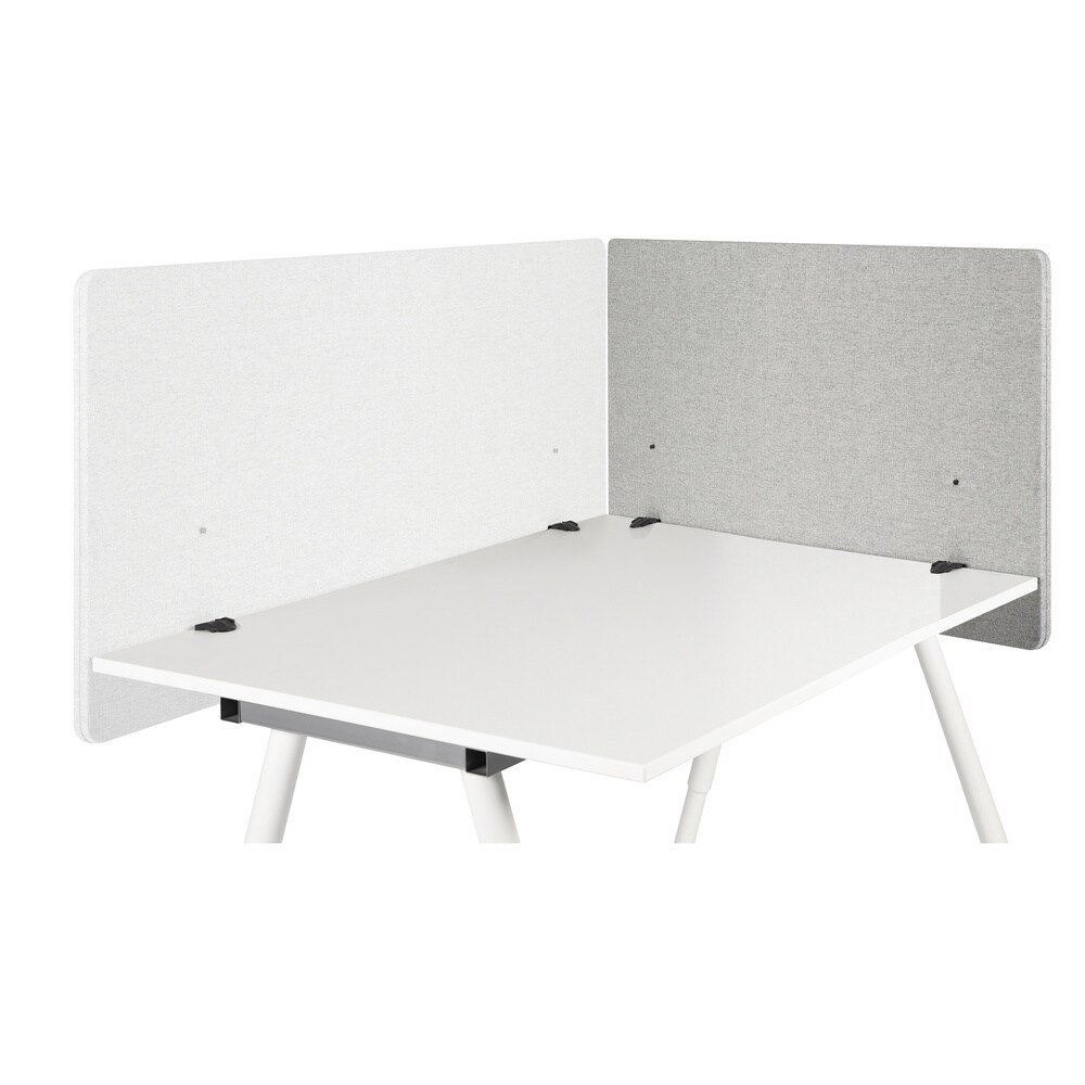 Tischtrennwand FLEXMIUT D SIDE Kunststoff, Stoff hjh OFFICE
