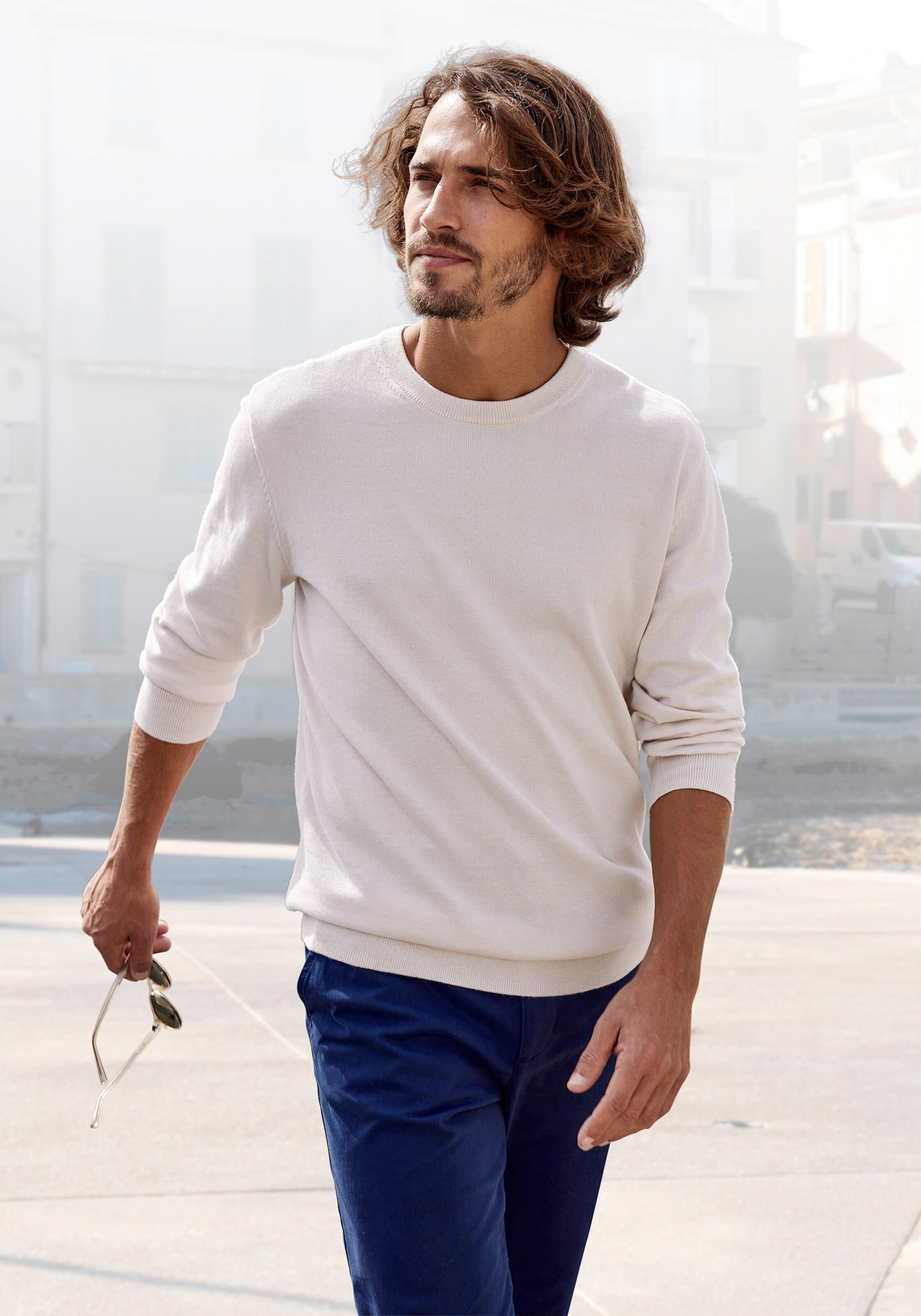 H.I.S Strickpullover in beige