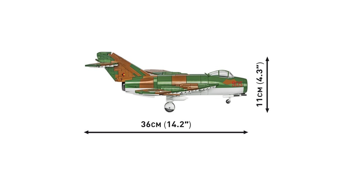COBIHistorical Collection - Lim-5 ( MiG-17F ) East Germany Air Force Constructiespeelgoed  (Schaal 1:32)