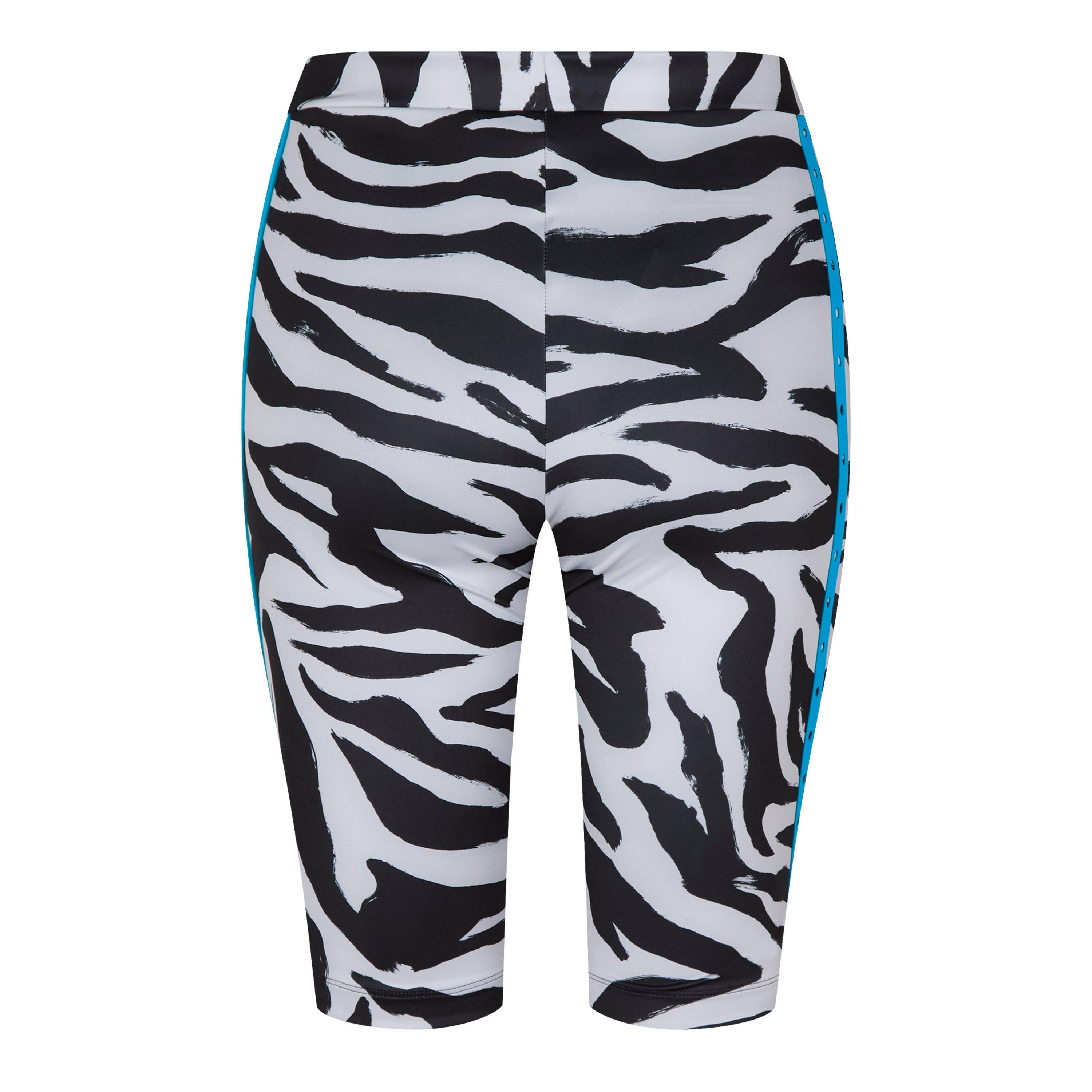 Off White Zebra Cycle Shorts
