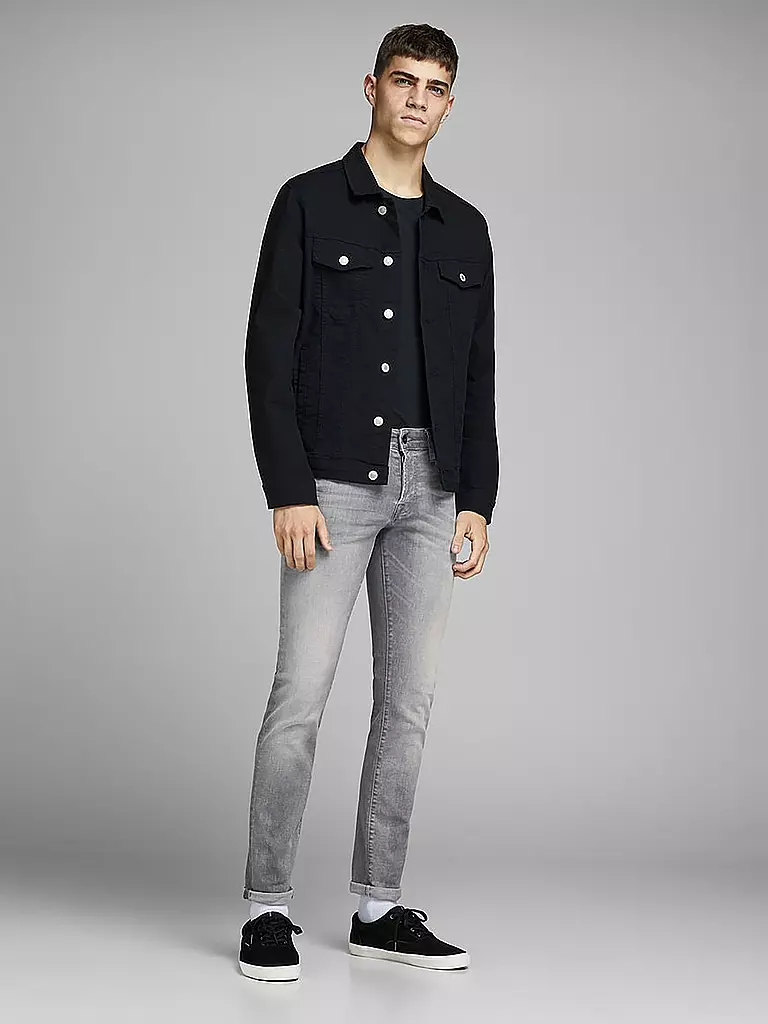 JACK & JONES Jeans Slim Fit JJIGLENN JJICON  grau