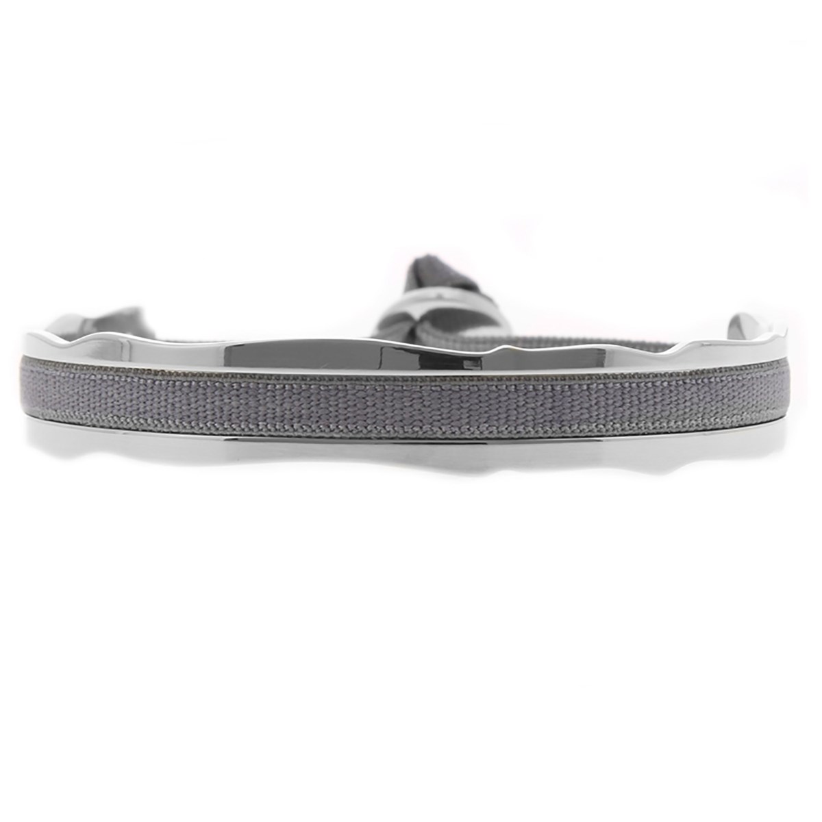Jonc Ruban Les Interchangeables argenté4mm gris 3 aléatoire