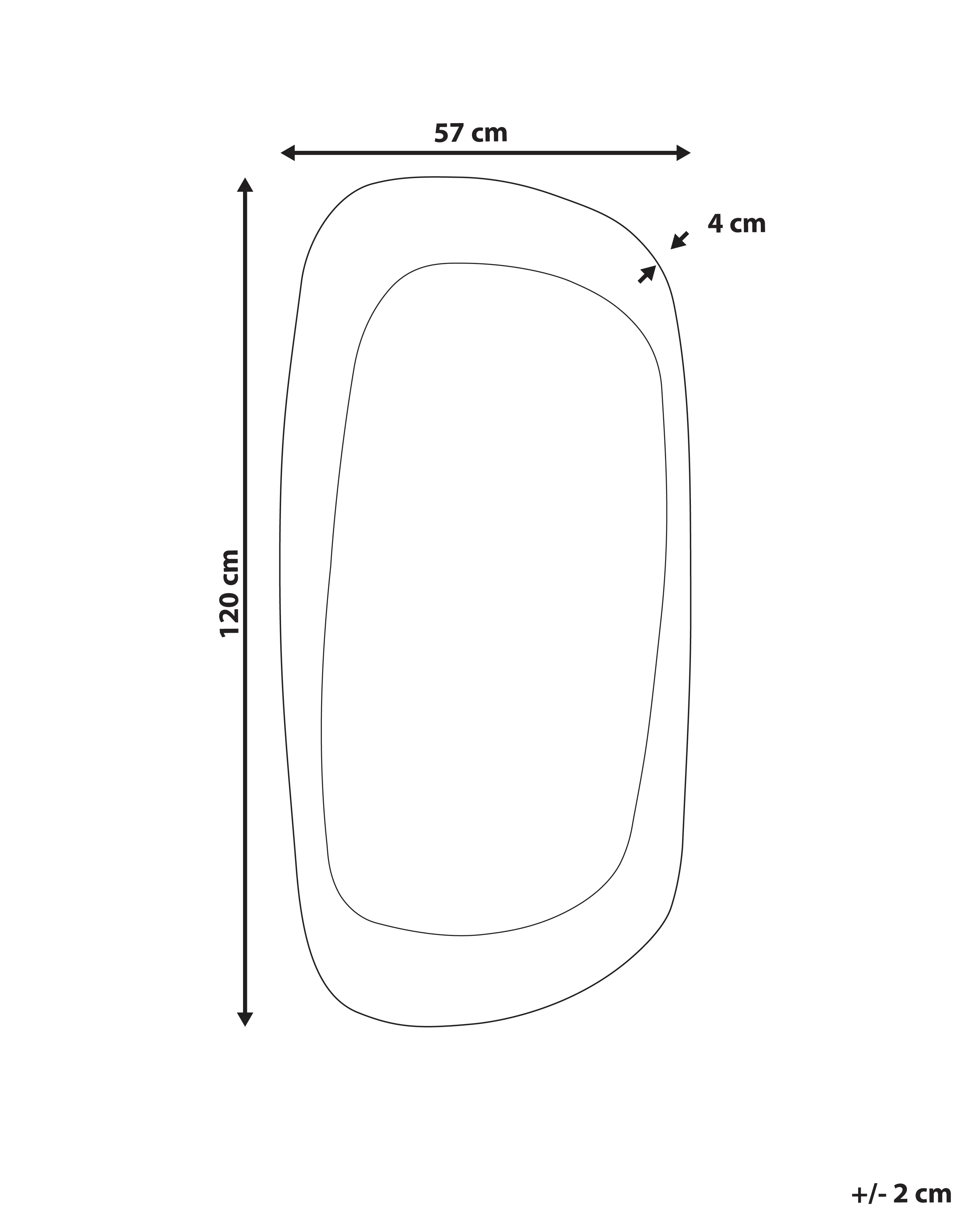 Wandspiegel TRIZAY 57 cm 120 cm Hout Bruin
