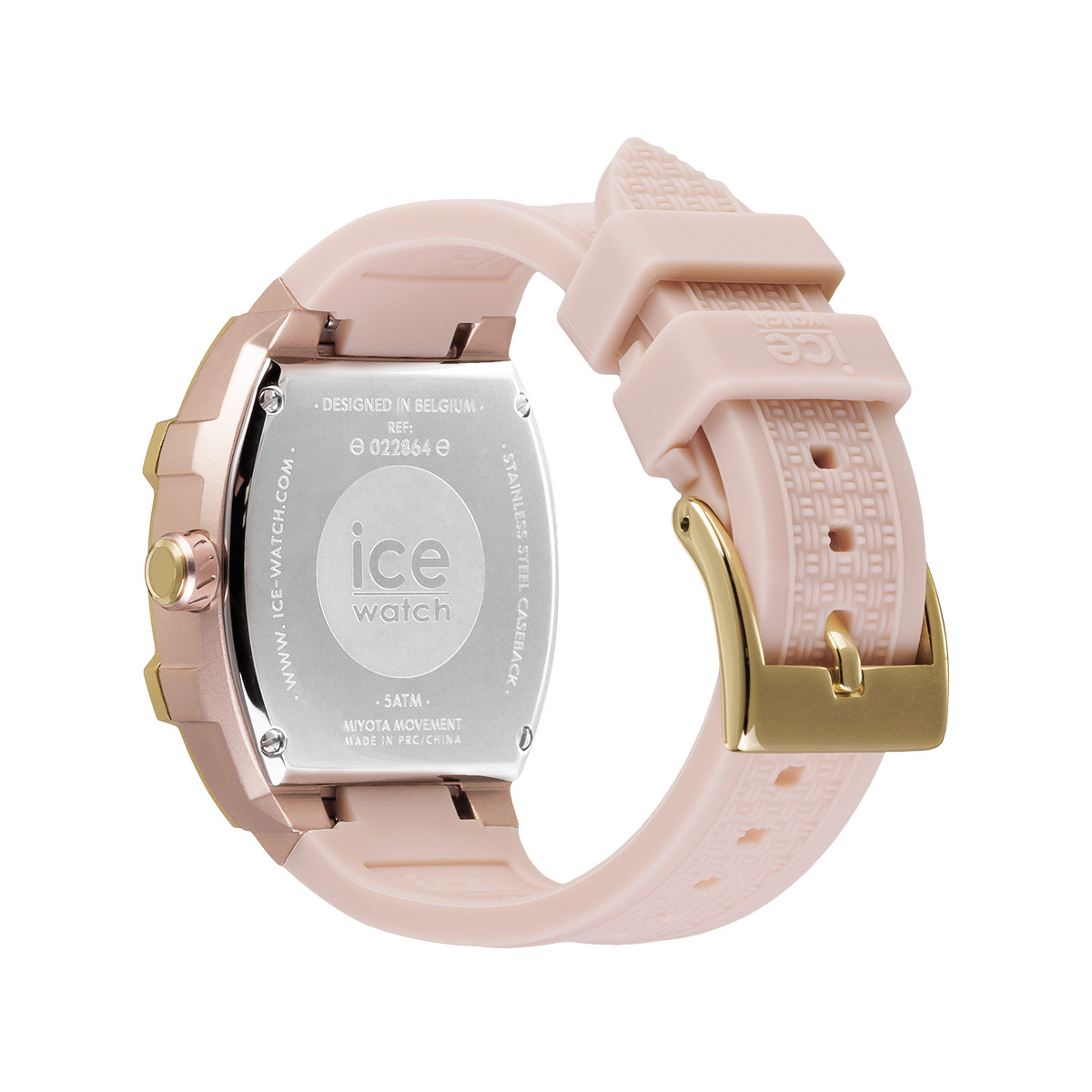 Montre ICE WATCH Ice boliday femme bracelet silicone beige