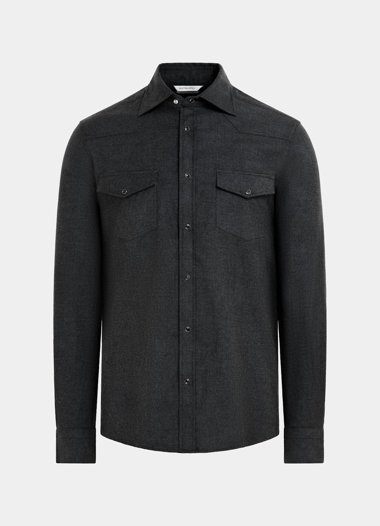 Chemise Western gris foncé