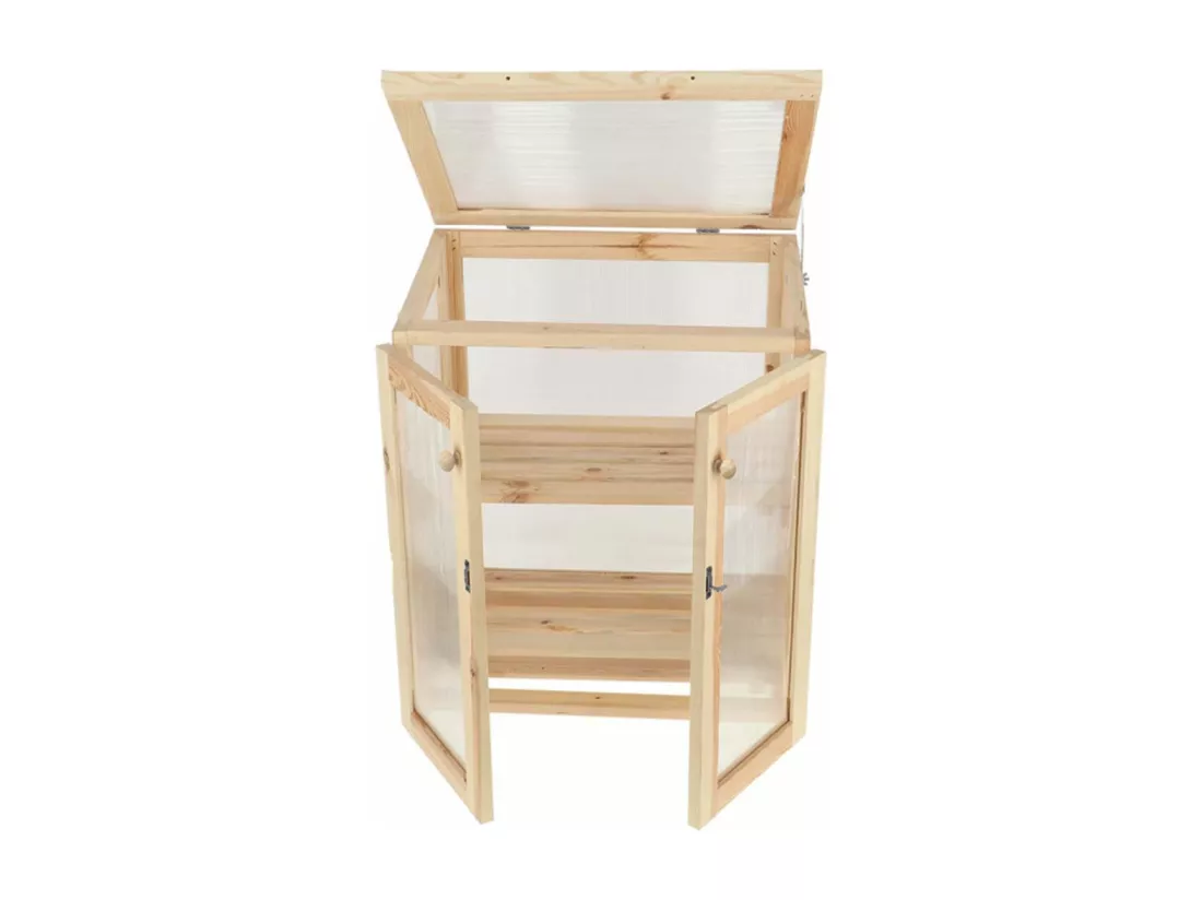 Serre en pin naturel Texel Hauteur 85 cm