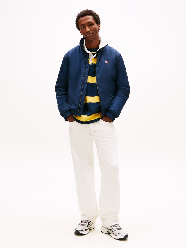 Tommy Jeans Blouson »TJM ESSENTIAL PADDED JACKET EXT« Freizeitjacke, Übergangsjacke glänzend, Stretchbündchen, Stehkragen