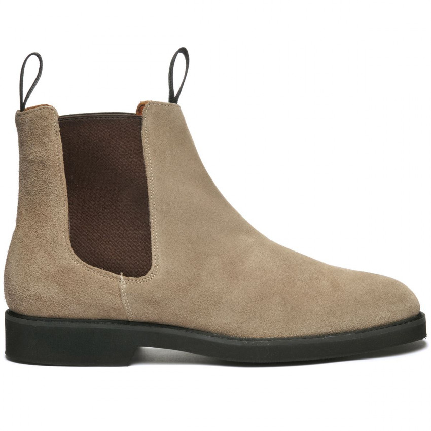 CHELSEA SUEDE POLARIS Beige Taupe-Bottines Chelsea Suede homme