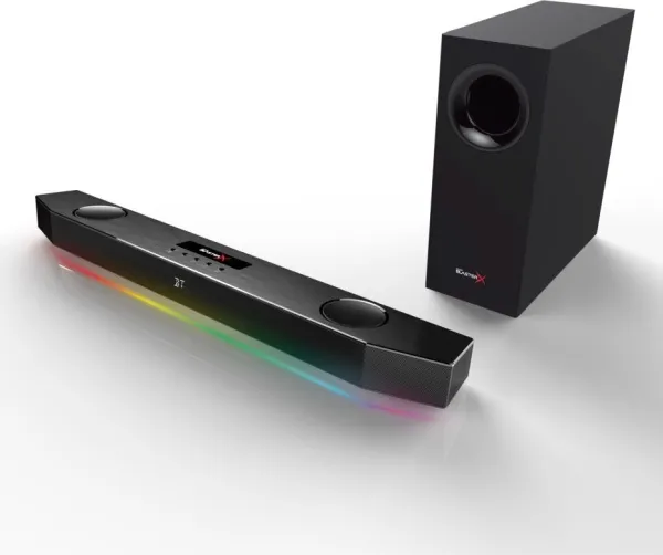 Creative Sound BlasterX Katana - Lydbarsystem - til PC - 2.1-kanal - trådløs - Bluetooth - 75 Watt (Total)