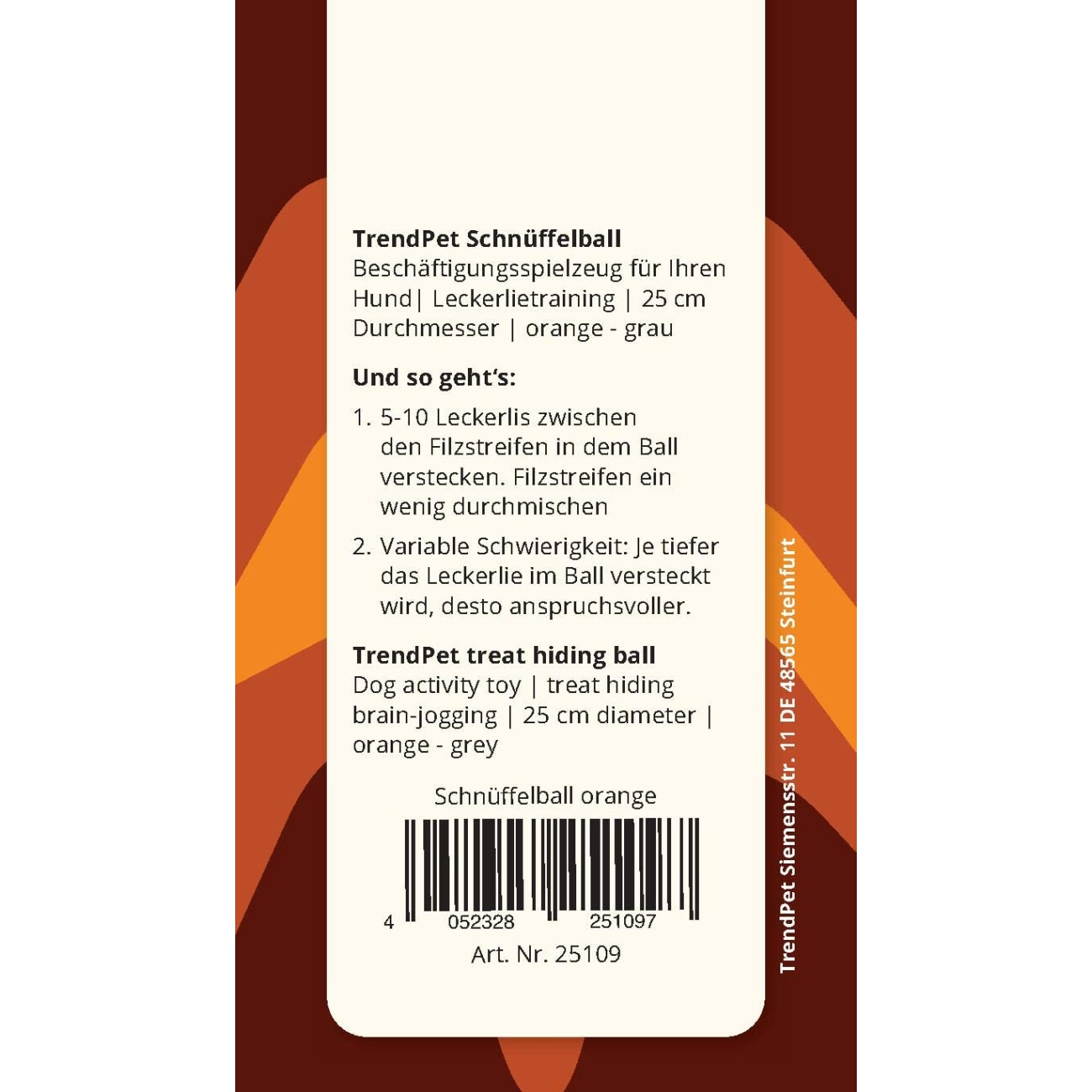 TrendPet Schnüffelball orange