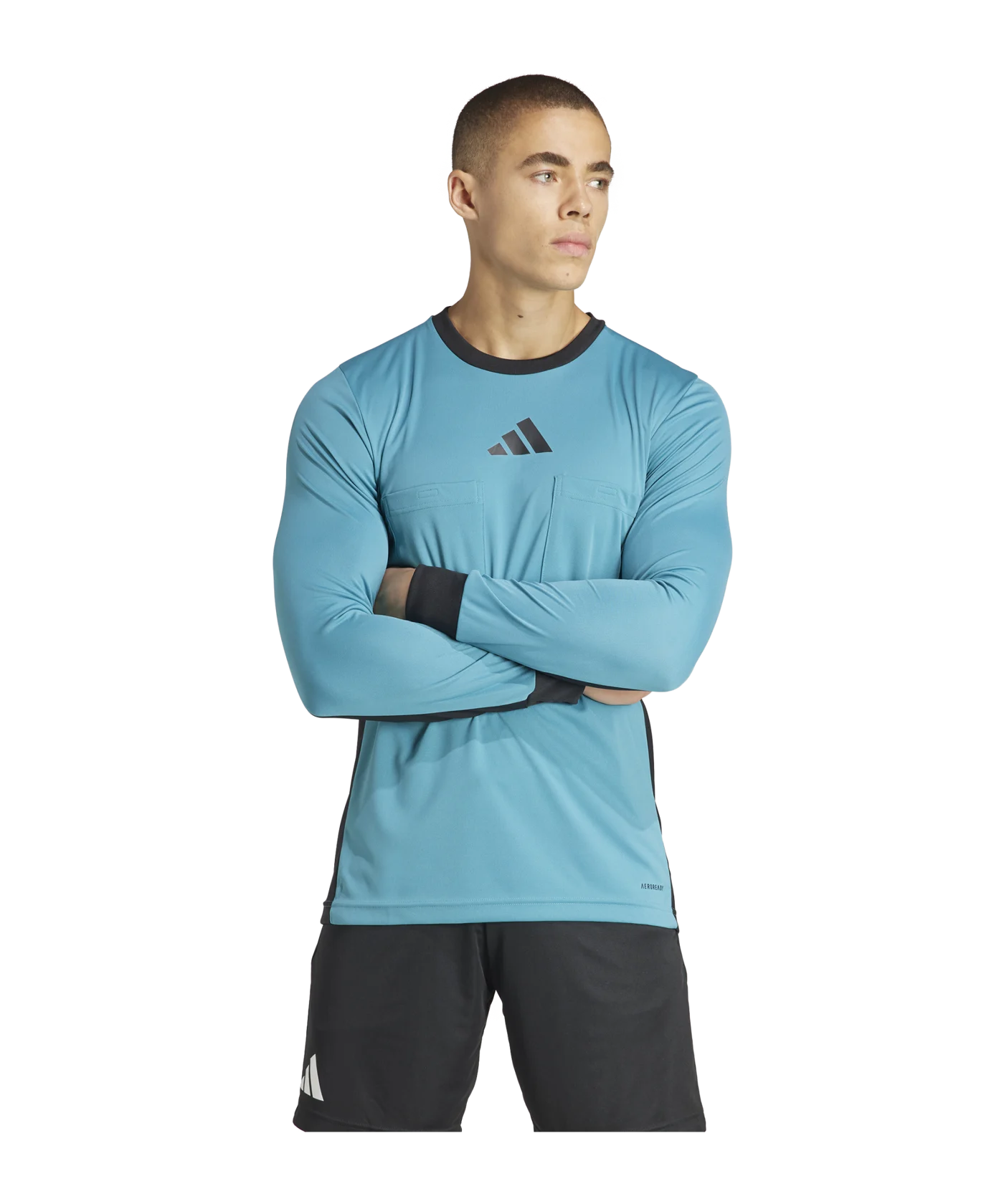 adidas Referee 24 Schiedsrichtertrikot langarm Blau