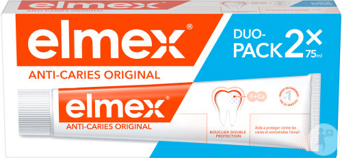 Elmex Dentifrice Anti-Caries Original Tubes 2x75ml