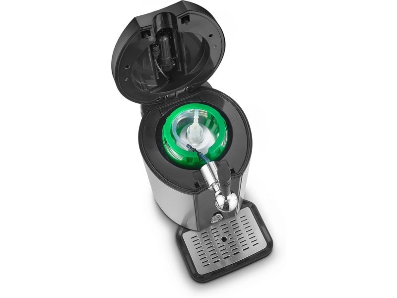 Caso Bierkühler BeerMaster Schwarz/Silber Bierkühler mit Zapfhahn