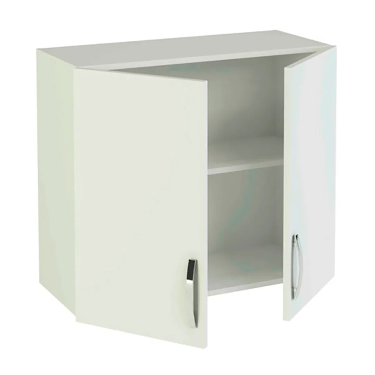 Pegane Meuble haut de cuisine 2 portes blanc