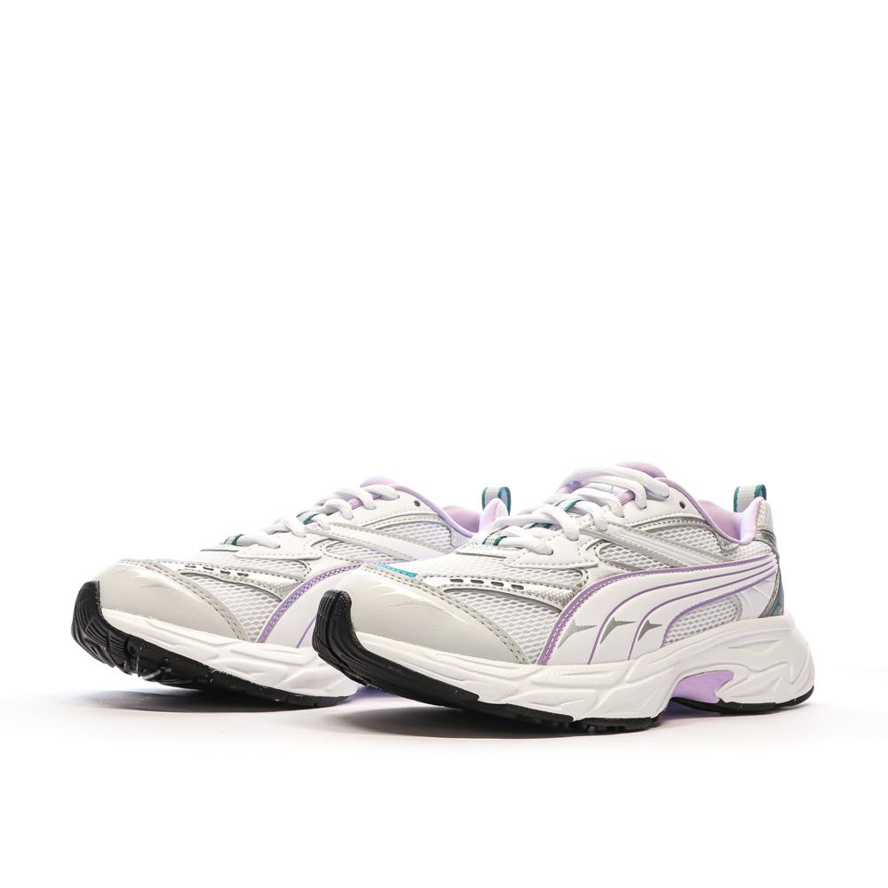 Puma Baskets Blanc/Violet Femme Puma Morphic